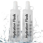 250ml Soft Flask  Running Water Bottle Foldable Tpu Hydration Flask For 