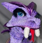 Rare Folkmanis Purple Shoulder Interactive Dragon Puppet  Hand Control