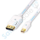 Satellitesale Mini Displayport To Display Port Dp Cable 4k 30hz 8 64gbps White