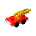 Vintage Fisher Price Little People Red Firetruck For Fireman Truck Vehicle  286