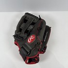 Rawlings Leather Rht  11  Inch Youth Baseball Glove Black   Red Mpl110dsh
