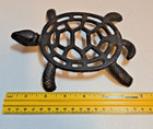 Vintage Cast Iron Trivet  Turtle  Taiwan  7 