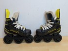 Ccm 9350r  Youth Inline Hockey Skates Size 10 Black yellow 3-wheel Lightly Used