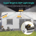 5m Solar Flood Light Outdoor  3000lm 426 Led Motion Sensor Lights  3 Modes