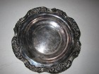 Vintage Lancaster Rose Epca Silverplate By Poole 438 Patterned Dish 8 Inch