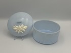 Vintage 50   s Baby Blue Dusting Powder Container For Vanity By Schwartz Bros  Mcm