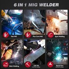 Arccaptain Icontrol Mig205 Pro Mig Welder 205a 120v 240v Gas Red black 