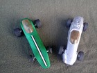 Vintage 1960 s Classic Industries Green Viper 1 24 Scale Slot Car And Silver Car
