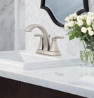 Moen 6901bn Voss Brushed Nickel High Arc Two-handle Bathroom Faucet