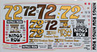 Nascar Decal  72 Kings Row  1975 Chevelle Daytona 500 Winner Benny Parsons 1 25
