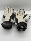 Gunn   Moore Gm Cricket Batting Gloves Adult Black White Leather Rh Pair