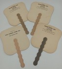 4 Vintage Scheer Church Hand Fans - Ohio Lutheran Church - Funeral Home   Bowlin