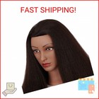 Mannequin Head 100  Real Hair 16 Inch Training Head Manikin For Hairdresser Trai