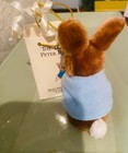 Vtg Beatrix Potter Eden Toys Clip-on Peter Rabbit Plush Original Bag 1987