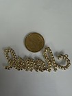 Chanel Large Flat Sew-on Button Emblem Rhinestone Pearl Gold Tone 85x31mm