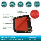  3 x3 -3 x50  Red Fence Privacy Screen Panel Mesh Net Yard Construction Sites 