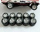 Hot Wheels Rubber Wheels Tires 5 Sets 1 64 Chrome Real Riders 55 Chevy Gasser