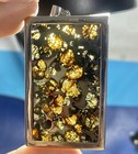 Sericho Pallasite Meteorite Slice Necklace Pendant From Kenya