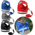 Dog Cat Mesh Harness Pet Puppy Harness Leash Set Walk Collar Safety Strap Vest