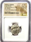 Attica Athens Athena Owl Tetradrachm Coin 353-294 Bc - Certified Ngc Choice Xf