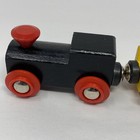 Vintage Brio Wooden Railway Train Engine   Cars Set Sweden Made Wood