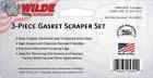 Wilde Tool 3pc Professional Gasket Scraper Set Made In Usa Forged Alloy Steel