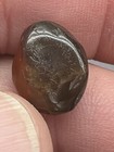 Ancient Worn Two-tone Agate Tabular Bead 14 X 11 X 7 Mm Eye Bead Artifact Rare