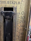 Vintage Chatillon Type 160 Hanging Scale 200 Lbs Works Brass Plate