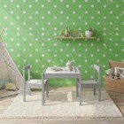 Your Zone Toddler Table   Chair Set 3-piece Gray Kids Activity Furniture Age 1-5