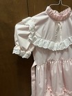 Vintage Kandy Ann Pink With White Lace Size R6x Child   s Dress