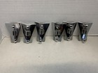 Lot Of 6 Latin Percussion Lp218 Conga Side Plates   Chrome 1980s
