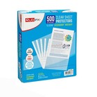  500 Sheet Protectors  Holds 8 5 X 11 Inch Sheets
