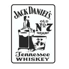 Jd Tennessee Whiskey Old No  7 Brand Logo  Airbrush  Painting  Template Stencil 