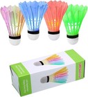 Glow In The Dark Badminton Birdies led Badminton Shuttlecocks For Family Back   