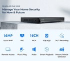Reolink Rln16-410 16ch Poe Nvr 4tb Hdd 16mp 24 7 Recording Remote View Recorder