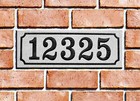 Real Indiana Limestone Address Stone Marker Stand Alone Or Install With Brick