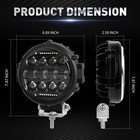 2x Round 6  Led Work Light Bar Spot Offroad Suv Atv Drl Driving Bumper Fog Pods