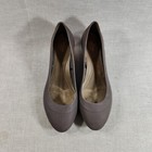 Crocs Lina Wedge Womens Heels Shoes Size 8 Gray Slip On Closed Toe