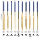 10x Titanium Diamond Needle File Set 7  Small Metal Glass Jewelry Polishing Tool