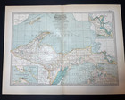 1897 Michigan Maps  Set Of 2 Fm 1897 Century Atlas Plate 22   23 See Descrip