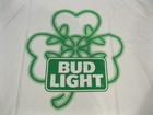 Rare Bud Light Beer Irish Shamrock T Shirt New Xl St Patricks Day