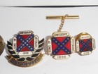 Vintage Confederate  1869 Sons Of Confederate Veterans Pin Lot  5 Pins  2 Gf 