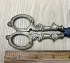 9    Early 20th Century German Embroidery Scissors Brass Handles steel Blades