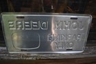 Vintage John Deere Front License Plate   John Deere Parking Only