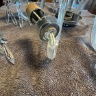 Vintage Glass Prism Chandelier 14    Tall Not Working For Parts Only