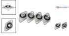 4pcs 8mm Zinc Alloy Self Aligning Pillow Block Bearings Flange Block Use