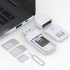 Usb Sim Card Reader - Sim Card Adapter Kit With Eject Pin - Micro nano standa   