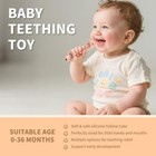 Baby Teething Toys 3-12 Months - 6 Pack Silicone Teething Tubes For Babies