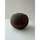 Jon Oakes Raku Orb Urn Vase Jar Matte Finish Excellent Condition Signed Numbered