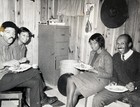 Vintage 1970s African American Party Photo Music Audio Guitar Amp Speaker B w
